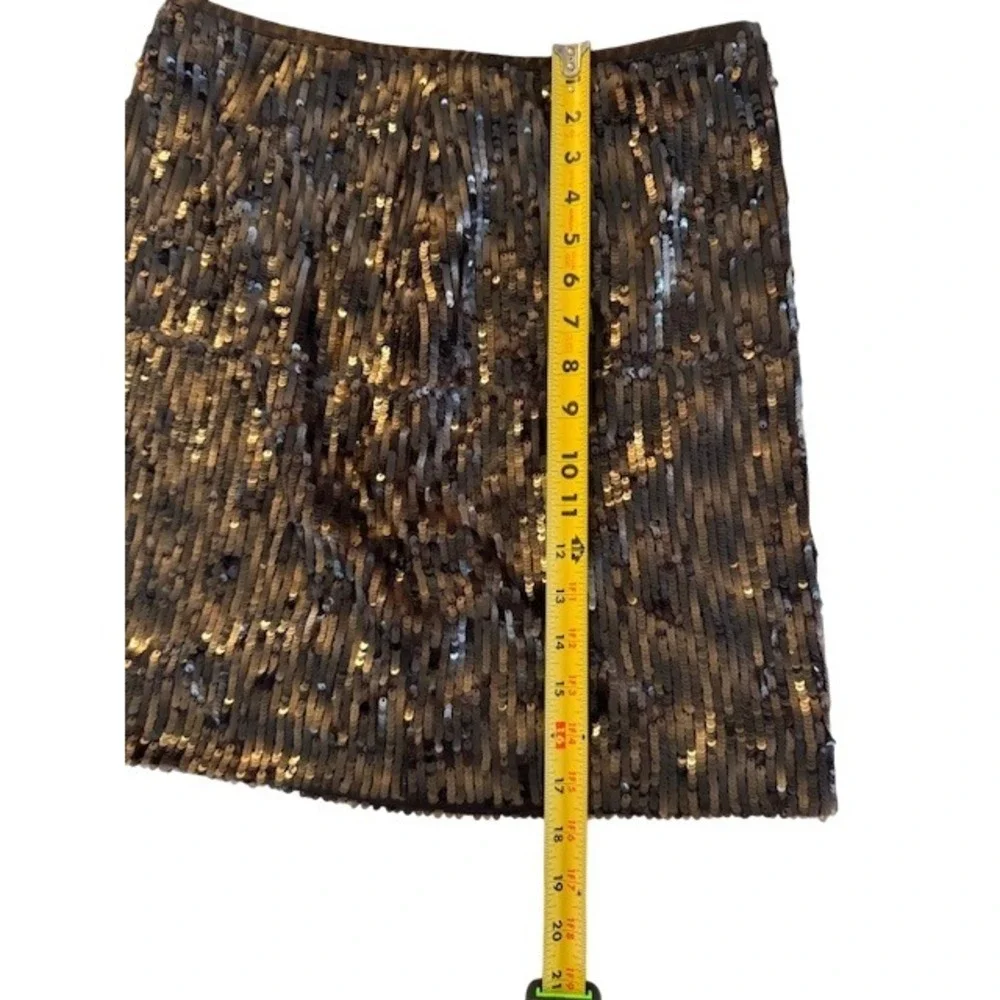 Banana Republic Heritage Sequin Midi Skirt Brown Sparkly Holiday Party - Size 4‎